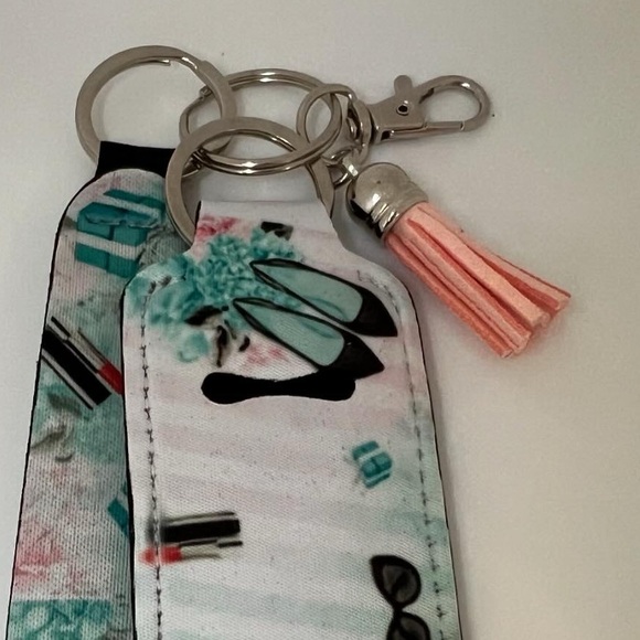 Breakfast at tyfanies lip gloss with keychain holder purse dangle - Picture 2 of 2